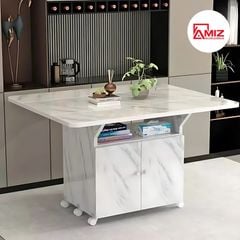 Bàn ăn thông minh xếp gọn có bánh xe AMIZ NỘI THẤT & TRANG TRÍ- BAX01