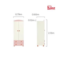 Tủ Áo Cho Bé Gái AMIZ NỘI THẤT & TRANG TRÍ, TQA-G63