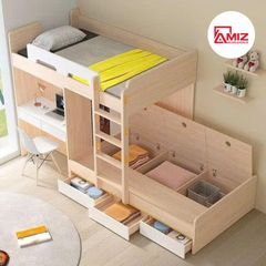 Giường Tầng cao cấp AMIZ NỘI THẤT & TRANG TRÍ Thông Minh Gt473