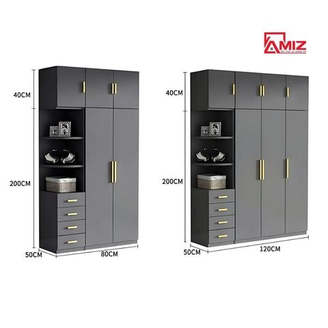 Tủ đựng quần áo AMIZ NỘI THẤT & TRANG TRÍ phong cách tối giản Amiz-005