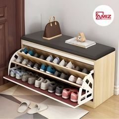 Tủ Giày AMIZ NỘI THẤT & TRANG TRÍ Thông Minh Kết Hợp Ghế Ngồi Tiện Lợi Tg-K60