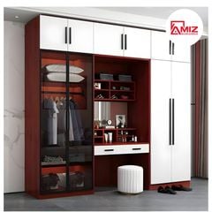 Tủ quần áo cao cấp AMIZ NỘI THẤT & TRANG TRÍ kết hợp bàn trang điểm Amiz-008