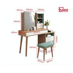 Bàn Trang Điểm Đa Năng Chất Lượng AMIZ NỘI THẤT & TRANG TRÍ, AMIZ-033