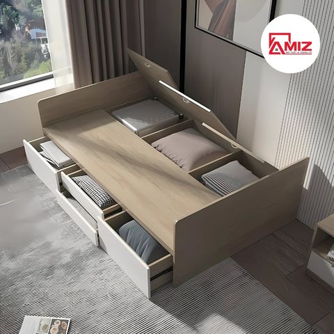 Giường Ngủ Kết Hợp Tủ Quần Áo cao cấp AMIZ NỘI THẤT & TRANG TRÍ Gnt-259