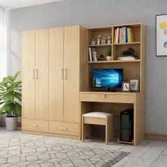 Tủ Quần Áo Kết Hợp Bàn Học/Làm Việc AMIZ NỘI THẤT & TRANG TRÍ, Z324