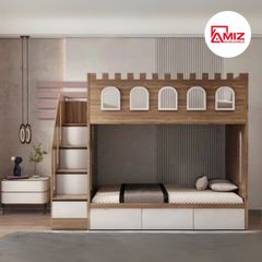 Giường tầng trẻ em thông minh AMIZ NỘI THẤT & TRANG TRÍ, CastleLoft Bunk