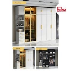 Tủ đựng quần áo AMIZ NỘI THẤT & TRANG TRÍ phong cách tối giản Amiz-005