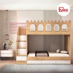Giường tầng trẻ em thông minh AMIZ NỘI THẤT & TRANG TRÍ, CastleLoft Bunk