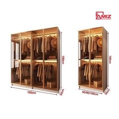 Tủ Quần Cao Cấp AMIZ NỘI THẤT & TRANG TRÍ Áo Hiện Đại Tqa-400