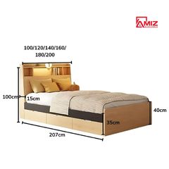 Giường ngủ hiện đại AMIZ NỘI THẤT & TRANG TRÍ - GN08