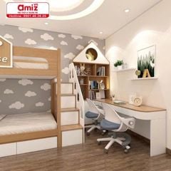 Combo Phòng Ngủ Cho Bé Trai  Tích Hợp Giường Tầng – BT50
