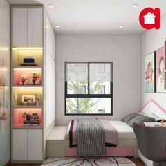 Thiết kế nội thất phòng ngủ bé gái hiện đại Amiz- BG002