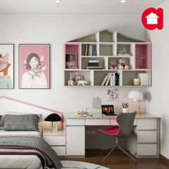 Thiết kế nội thất phòng ngủ bé gái hiện đại Amiz- BG002