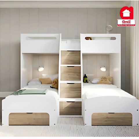 Gường ngủ 3 tầng cho bé hiện đại Amiz - GT010