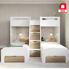 Gường ngủ 3 tầng cho bé hiện đại Amiz - GT010