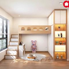 Combo phòng ngủ bé trai  Hideaway Loft Bed