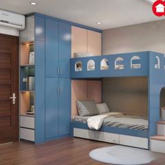Thiết kế nội thất phòng ngủ bé trai hiện đại Amiz - BT004