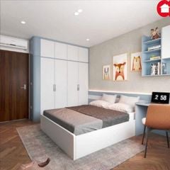 Thiết kế nội thất phòng ngủ bé trai hiện đại Amiz- BT003