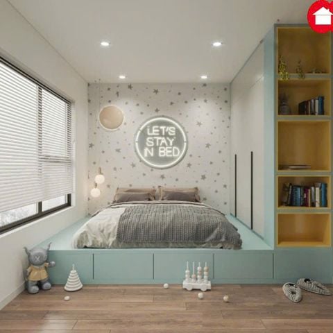 Thiết kế nội thất phòng ngủ bé trai hiện đại Amiz- BT001