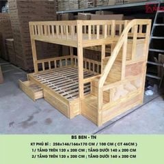 Giường tầng Cao Cấp BEN 1M2 -1M6