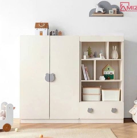 Combo 2 tủ quần áo đa năng thiết kế hiện đại cho bé -TQA 515