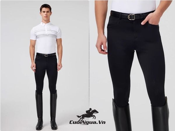 Quần Cưỡi Ngựa Nam Nữ Màu Đen Hillman