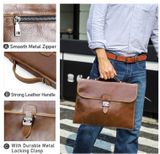  Cặp Da Thật Xách Tay Cao Cấp Đựng Laptop & Hồ Sơ TUDA SBM421 