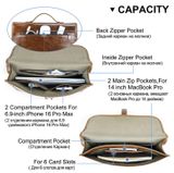  Cặp Da Thật Xách Tay Cao Cấp Đựng Laptop & Hồ Sơ TUDA SBM421 