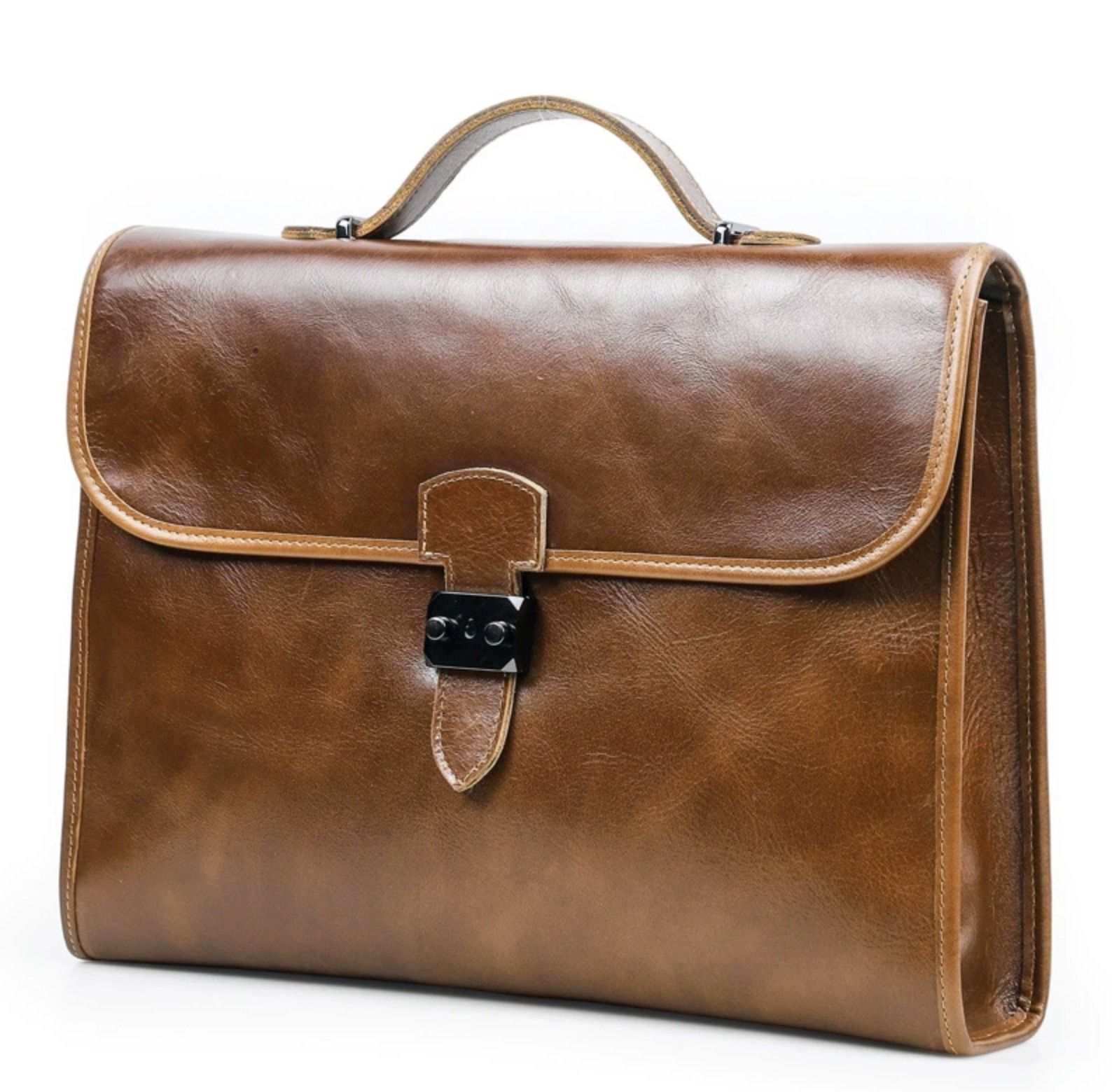  Cặp Da Thật Xách Tay Cao Cấp Đựng Laptop & Hồ Sơ TUDA SBM421 