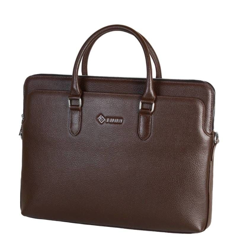  Cặp Da Bò Hạt Italy Handmade Công Sở & Doanh Nhân Phong Cách Sang Trọng TUDA SBM423 