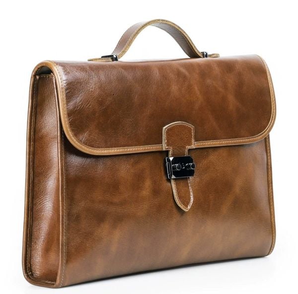  Cặp Da Thật Xách Tay Cao Cấp Đựng Laptop & Hồ Sơ TUDA SBM421 