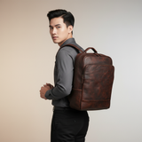  Balo Da Bò VEG Patina Ý Cao Cấp Đựng Laptop & Du Lịch Đa Chức Năng BPL381 