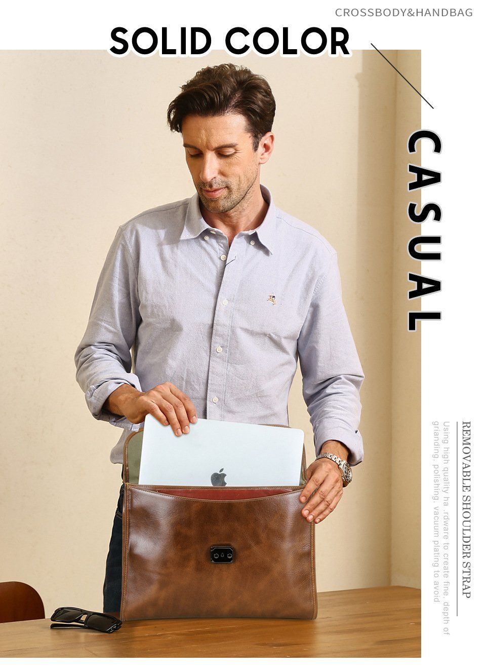  Cặp Da Thật Xách Tay Cao Cấp Đựng Laptop & Hồ Sơ TUDA SBM421 