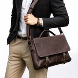  Cặp Da Công Sở & Doanh Nhân Da Thật Đựng Laptop VINTAGE TUDA SBM398 