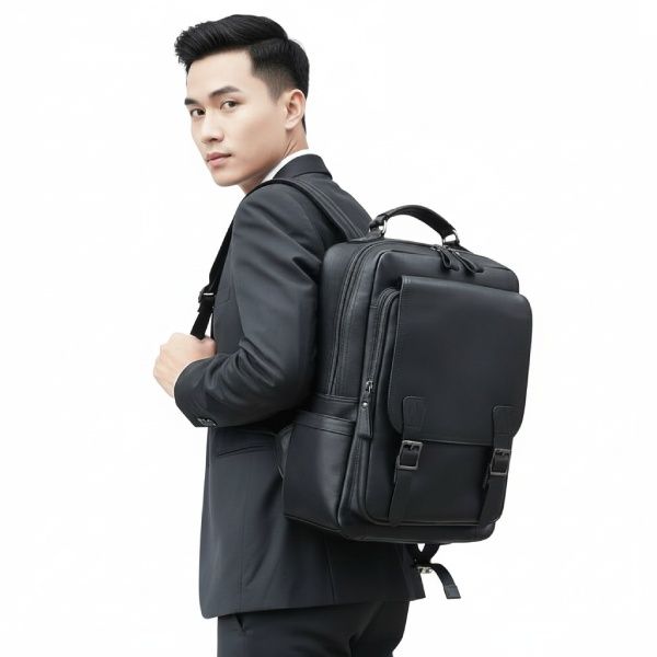  Balo Da Bò Thật VINTAGE Phong Cách Doanh Nhân Đa Chức Năng BPL304 