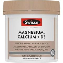 Viên Uống Bổ Sung Swisse Magie Canxi + Vitamin D Lọ 200 Viên