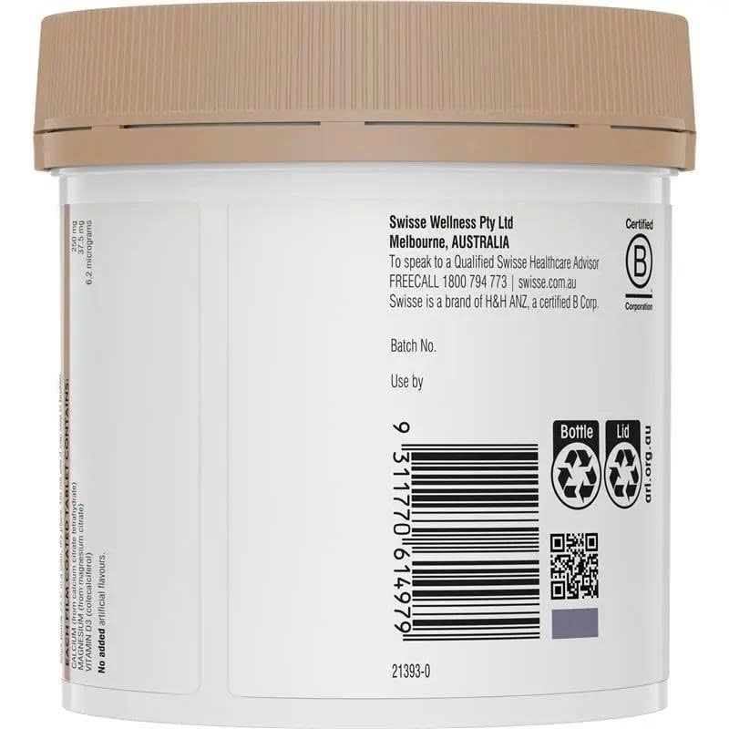 Viên Uống Bổ Sung Swisse Magie Canxi + Vitamin D Lọ 200 Viên