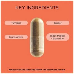 Viên Uống Hỗ Trợ Xương Khớp Go Healthy Turmeric Plus Glucosamine Lọ 120 Viên