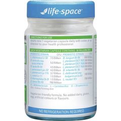 Men Vi Sinh Cho Người Trên 60 Tuổi Life Space Probiotic For 60+ Years Lọ 40 Viên