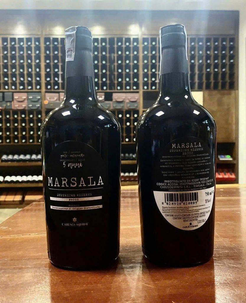 Vang Cường Hóa Marsala Superiore Riserva 5.4% Của Ý Chai 750ml