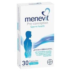 Viên Uống Menevit Hỗ Trợ Sinh Lý Nam Giới, Tăng Khả Năng Có Con 30 Viên