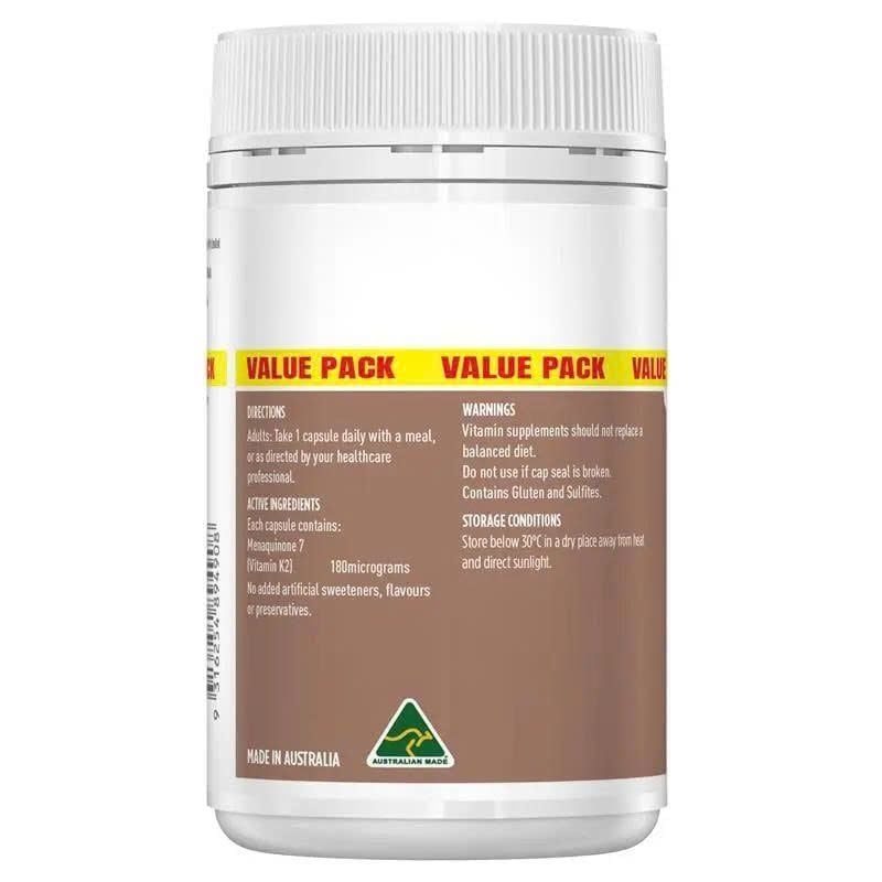 Viên Uống Bổ Sung Vitamin K2 180mcg Healthy Care Lọ 150 Viên
