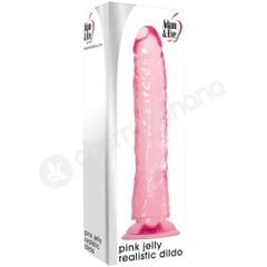 Dương Vật Giả Adam & Eve Pink Jelly Realistic Dildo 8'' Màu Hồng