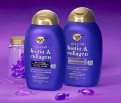 Bộ dầu gội xả Biotin Collagen hỗ trợ giảm rụng và kích thích mọc tóc 385ml