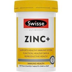 Viên Uống Bổ Sung Kẽm Swisse ZinC+ Lọ 120 Viên
