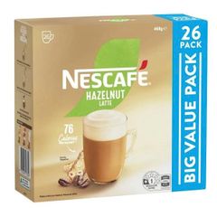 Cafe Pha Sẵn Nescafe Hazelnut Latte Hộp 26 Gói