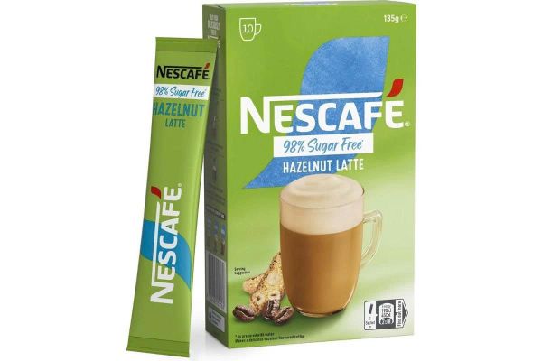 Nescafe 98% Sugar Free Hazelnut Latte Hộp 10 Gói