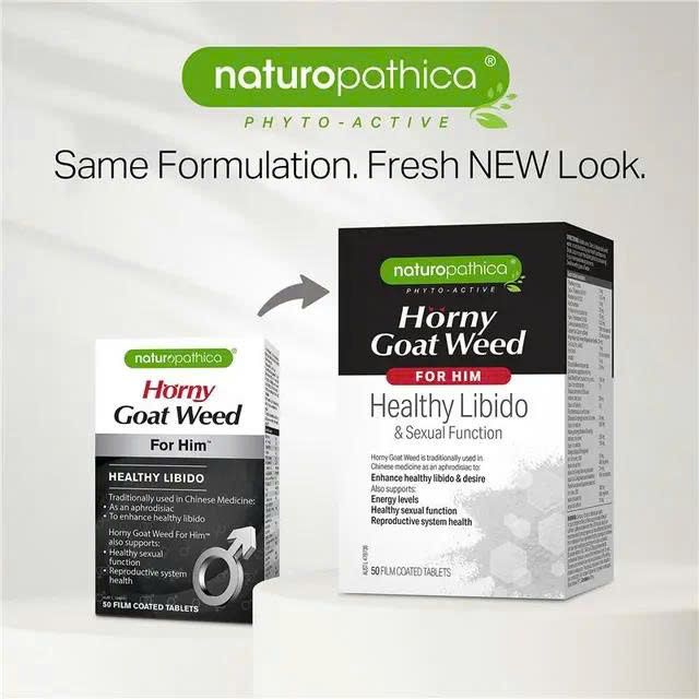 Horny Goat Weed For Him - Hỗ Trợ Sinh Lý Nam Hộp 50 Viên