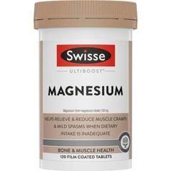 Viên Uống Bổ Sung Magie Swisse Ultiboost Magnesium Lọ 120 Viên
