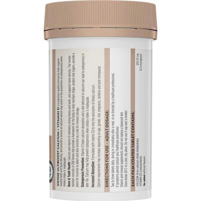 Viên Uống Bổ Sung Canxi + Vitamin D Swisse Calcium + Vitamin D Lọ 150 viên